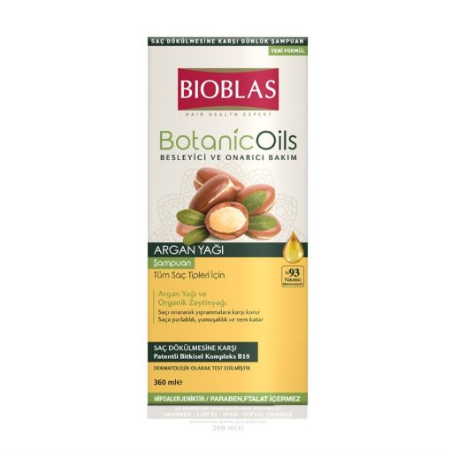 BIOBLAS ŞAMPUN 360 ML ARQAN YAĞLI şəkli