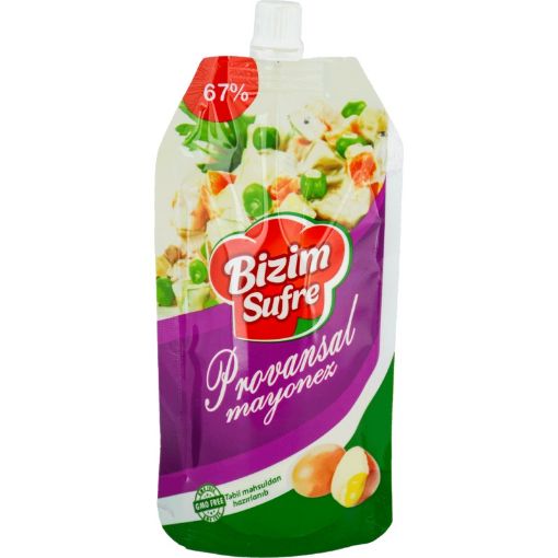 BIZIM SUFRE MAYONEZ 400 ML PROVANSAL 67% şəkli