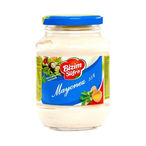 BIZIM SUFRE MAYONEZ 500 ML ŞÜŞƏ şəkli