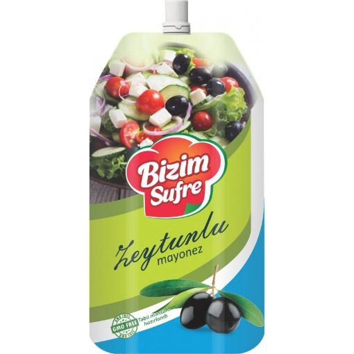 BIZIM SUFRE ZEYTUNLU MAYONEZ 800 ML PKT şəkli