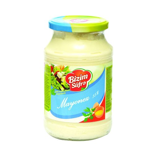 BIZIM SUFRE MAYONEZ 891 ML 55% ŞÜŞƏ şəkli