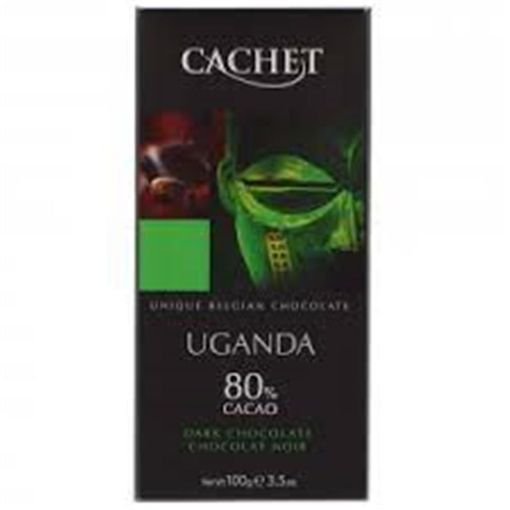 CACHET TÜND ŞOKOLAD 100 Q UGANDA 80% şəkli