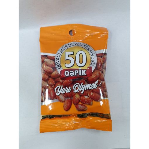 ÇİKO YER FISTIĞI YARI QIY.50 Q QOVRULM şəkli