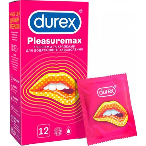 DUREX PREZERVATİV 12-Lİ PLEASUREMAX şəkli