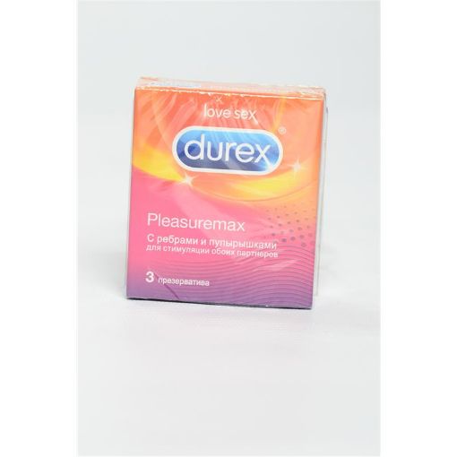 DUREX PREZERVATİV 3-LÜ PLEASUREMAX şəkli