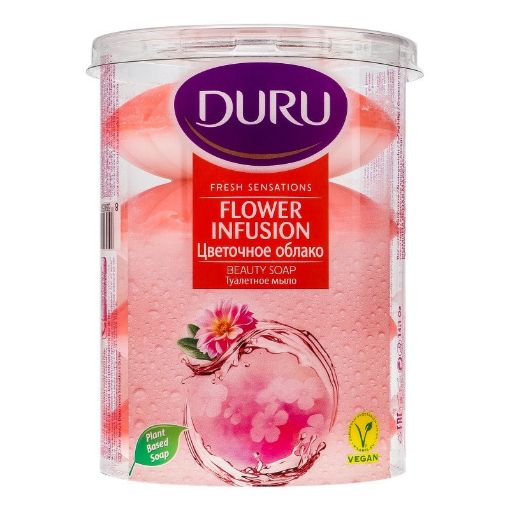 DURU SABUN 100 Q GÜL 4 LÜ şəkli