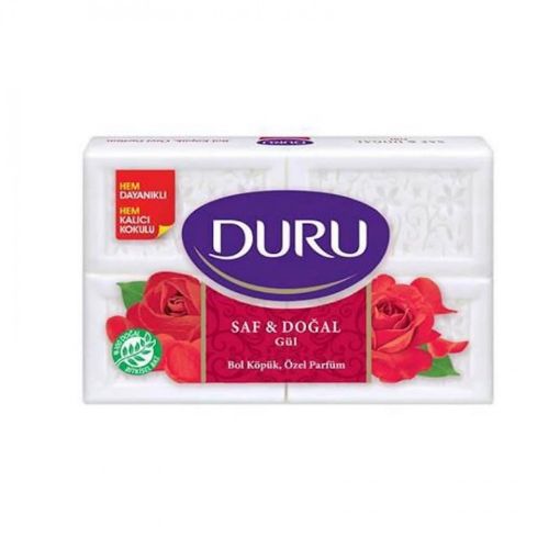 DURU SABUN 150 Q QIZILGÜL 4 ƏDƏDLİ şəkli