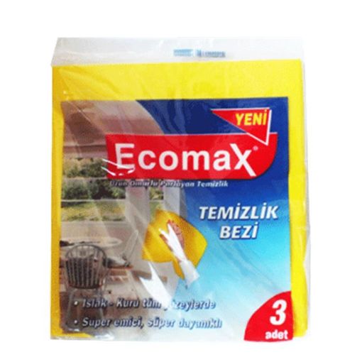 ECOMAX TƏMİZLİK BEZİ 3 LÜ şəkli