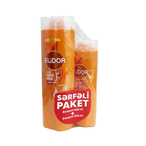 ELİDOR ŞAMPUN 400 ML+200 ML ONARICI şəkli
