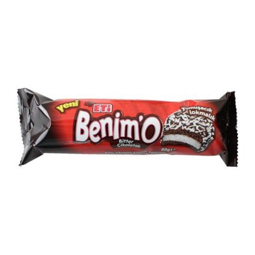 BENIMO DARK BISKUVI 80 GR ETI şəkli
