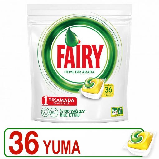 FAİRY TABLET 36 Lİ LİMON HAMISI BİR YERD şəkli