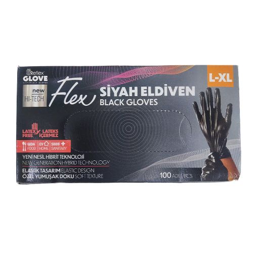 FLEX QARA ƏLCƏK 100 LÜ L-XL şəkli