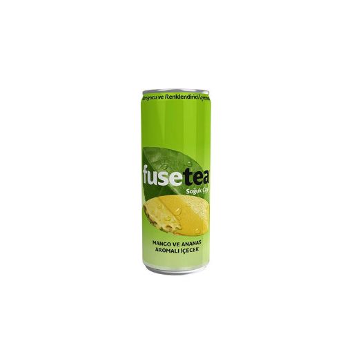 FUSE İCE TEA MANQO VƏ ANANAS 330ML BANKA şəkli