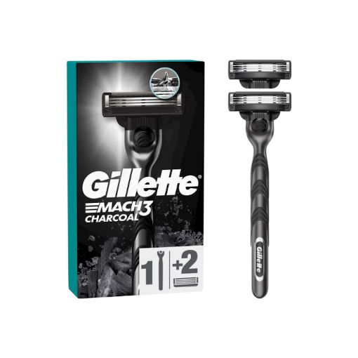 GILLETTE MACH 3 RAZOR+2 BIÇAQ KÖMÜR şəkli