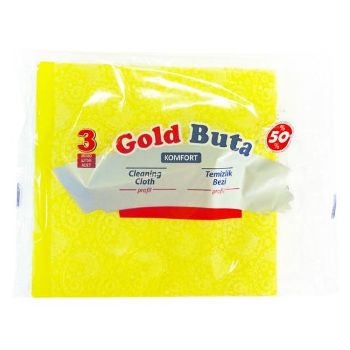 GOLD BUTA  TEMIZLIK BEZI 3 LÜ şəkli