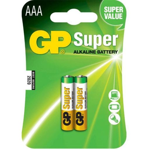 GP BATAREYA ALKLNE SUPER AAA 1.5V 24A U2 şəkli