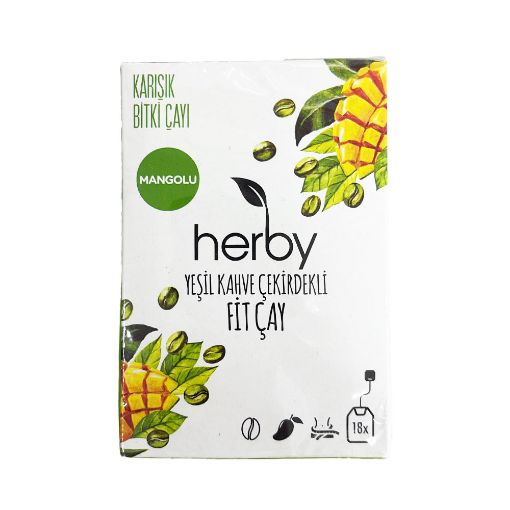 HERBY YAŞIL ÇAY 18Lİ QƏHVƏ DƏNƏLİ şəkli