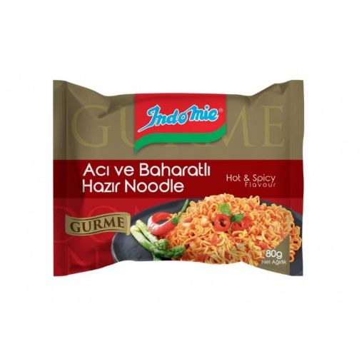 INDOMİE HAZIR ƏRİŞTƏ 80 Q ACI ƏDVİYYATLI şəkli