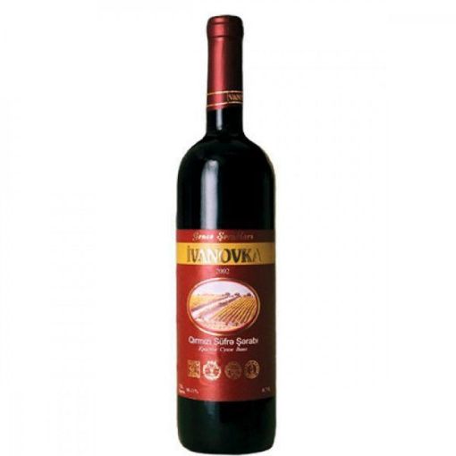 IVANOVKA QIRMIZI SÜFRƏ ŞƏRABI 750 ML şəkli