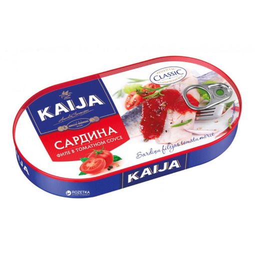 KAİJA SARDİNA FİLE 170 Q TOMATDA şəkli
