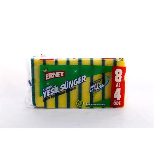 KLASSIK YAŞIL SÜNGƏR 8 ƏDƏD şəkli