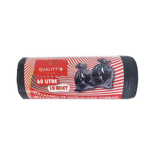 QUALITT'O ZİBİL TORBASI 60 L 10 LU 60X80 şəkli