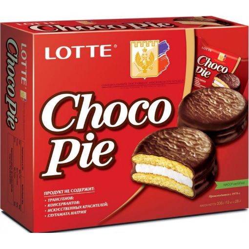 LOTTE CHOCO PİE ŞOKOLADLI PEÇENYE 336 Q şəkli