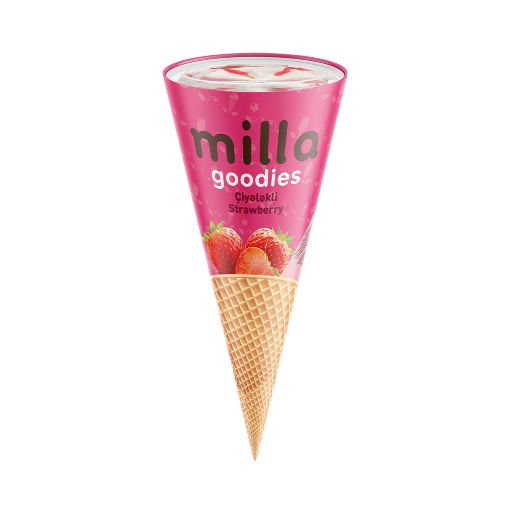 MİLLA DONDURMA 125 ML KORNET ÇİYƏLƏK şəkli