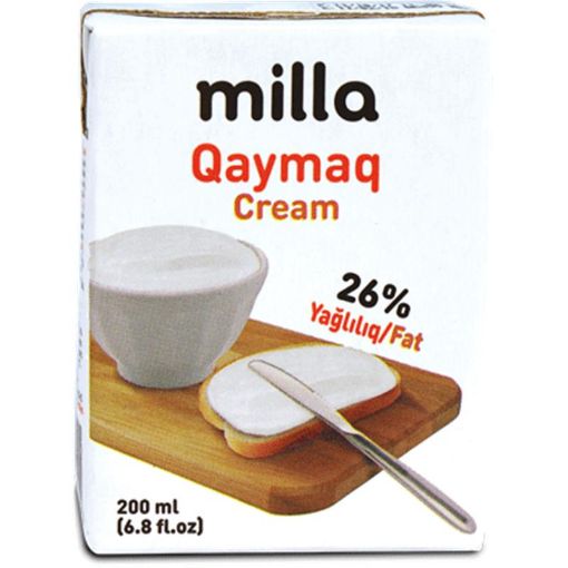 MİLLA QAYMAQ 200 ML 26% şəkli