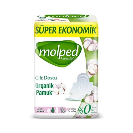 MOLPED QADİN BEZİ 18 Lİ PURE&SOFT UZUN şəkli