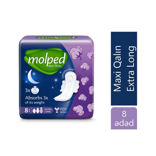 MOLPED QADIN BEZI 8 LU MAXİ GECƏ şəkli