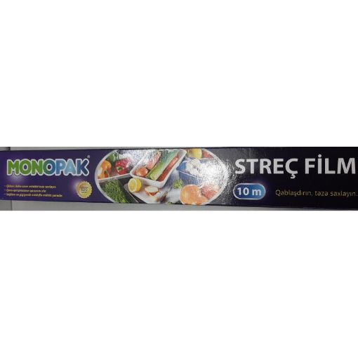 MONOPAK STREÇ FİLM 30X100 SM 8 MİKRON şəkli