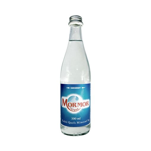MOR-MOR MİNERAL SU 500 ML QAZLI şəkli