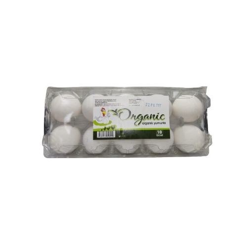 ORQANİK YUMURTA 10 LU AĞ şəkli