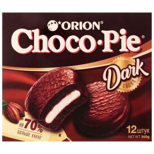 ORION CHOCO PİE 360 Q 12Lİ TÜND KAKAO şəkli