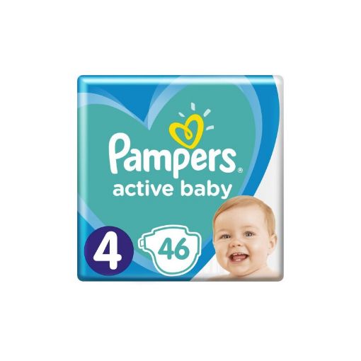 PAMPERS ACTİVE UŞAQ BEZİ N4 46 LI 9-14 K şəkli