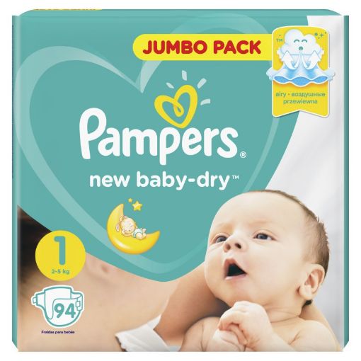 PAMPERS UŞAQ BEZİ N1 94 Lİ 2-5 KQ JUMBO şəkli