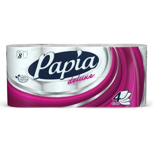 PAPIA DELUXE TUALET KAĞIZI 8 Lİ 4 QAT şəkli