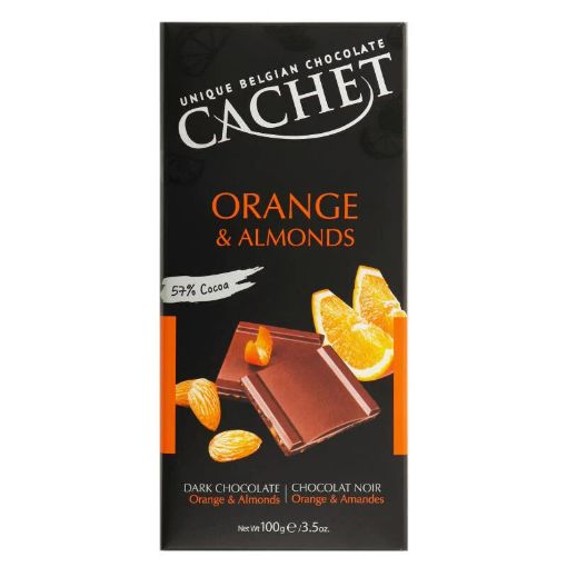 PL.CACHET ŞOKOLAD 100 Q PORTAĞAL BADAM şəkli