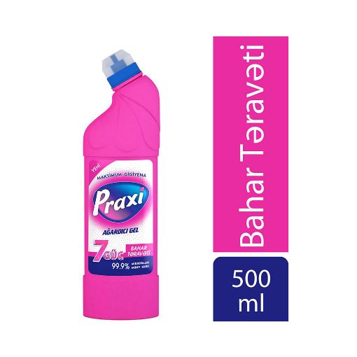 PRAXI AĞARDICI GEL 500 ML BAHAR TƏRAVƏTİ şəkli