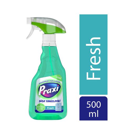 PRAXİ ŞÜŞƏ TƏMİZLƏYİCİ 500 ML FRESH şəkli