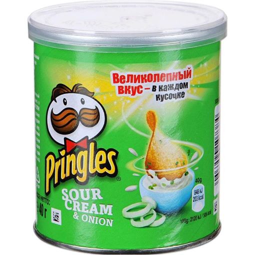 PRİNGLES CİPS 40 Q SOUR CREAM ONION şəkli