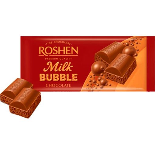 ROSHEN  ŞOKOLAD 80 Q SÜDLÜ QABARCIQ şəkli