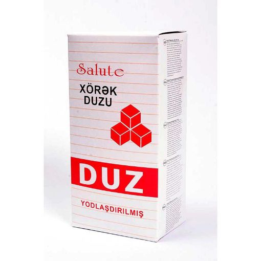 SALUTE XÖRƏK DUZU 1 KQ KARTON QUTU şəkli