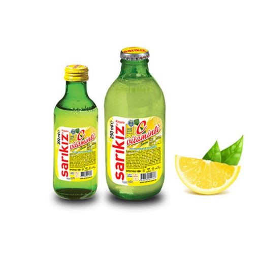 SARIKIZ MİNERAL SU 200 ML LİMONLU ŞÜŞƏ şəkli
