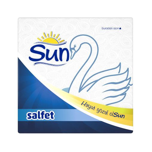 SUN SALFET 80 Lİ QU 29X30 SM şəkli