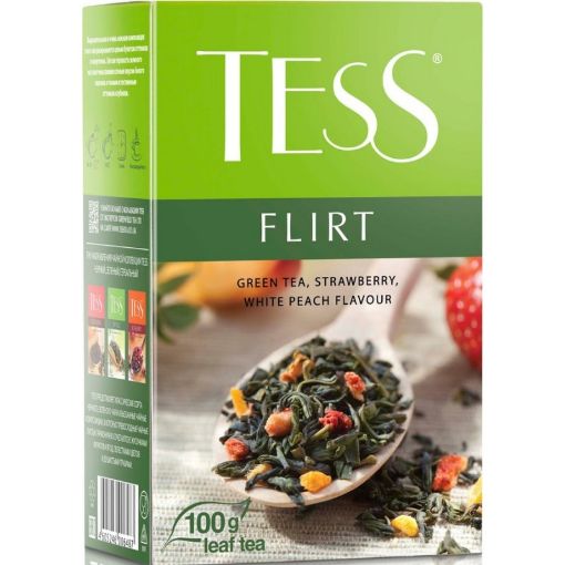 TESS YAŞIL ÇAY FLİRT 100 Q ÇYLƏK ŞAFTALI şəkli