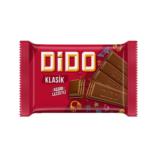 ULKER DIDO VAFLI 55.5 Q KARE ŞOKOLADLI şəkli