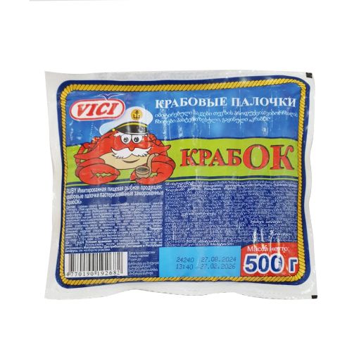 VİCİ KRAB ÇUBUQLARI 500 Q KRABOK şəkli