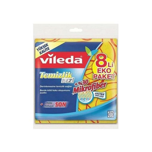 VİLEDA TƏMİZLİK BEZİ 8 Lİ EKONOM PAKET şəkli